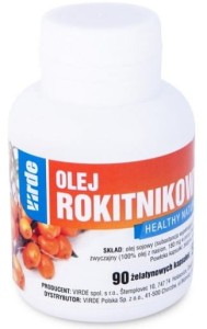 OLEJ ROKITNIKOWY W KAPSUŁKACH VIRDE 90 KAPS