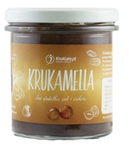 KRUKAMELLA PASTA Z ORZECHÓW LASKOWYCH KAKAO DAKTYL