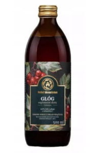 SOK Z GŁOGU 100% GŁÓG Z WITAMINĄ C 500 ML HERBAL