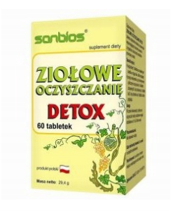 SANBIOS DETOX ZIOŁOWE OCZYSZCZANIE SKRZYP 60 TABL