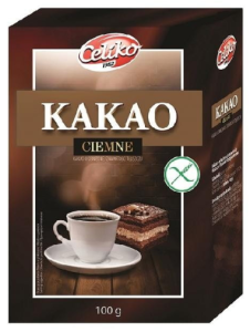 KAKAO CIEMNE BEZGLUTENOWE CELIKO 100 g
