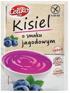 Kisiel o smaku jagodowym bezglutenowy Celiko