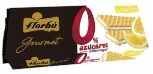 Florbu wafle nadziewane cytrynowe bez cukru 150g