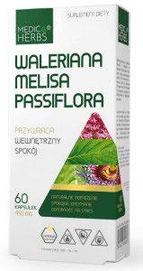 Medica Herbs waleriana melisa passiflora sen spokój 60k