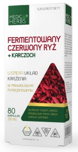 Medica Herbs fermentowany czerwony ryż karczoch 80k