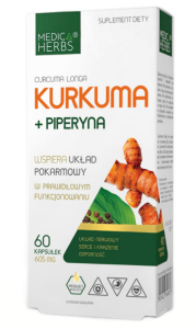 Medica Herbs kurkuma piperyna 602 mg 60 kaps