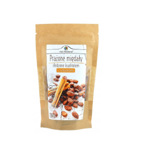 PRAŻONE MIGDAŁY Z KSYLITOLEM I CYNAMONEM 100 G PIĘĆ PRZEMIAN