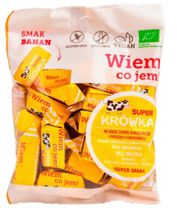 KRÓWKI BEZMLECZNE BIO BANANOWE SUPER KRÓWKA