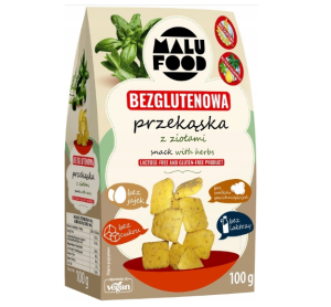 MALU PRZEKĄSKA Z ZIOŁAMI BEZ CUKRU GLUTENU LAKTOZY JAJEK