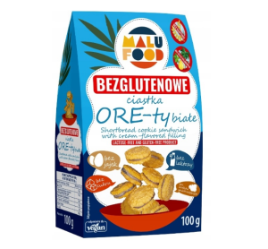 MALU CIASTKA BIAŁE ORETY KRUCHE Z KREMEM BEZ CUKRU GLUTENU LAKTOZY