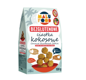 MALU CIASTKA KRUCHE KOKOSOWE BEZ CUKRU GLUTENU