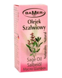 SZAŁWIOWY 100% NATURALNY OLEJEK ETERYCZNY BAMER 7 ML 