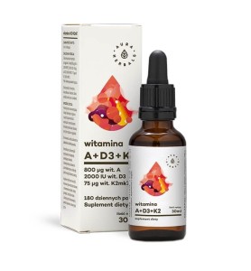 WITAMINA A + D3 + K2 30 ML AURA 180 PORCJI