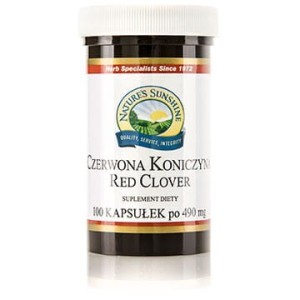 NATURE'S SUNSHINE CZERWONA KONICZYNA RED CLOVER 100 KAPSUŁEK 