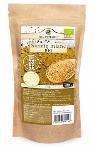 PIĘĆ PRZEMIAN siemię lniane złote 400 g.png
