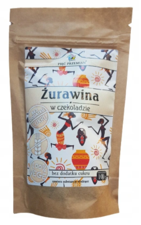 PIĘĆ PRZEMIAN żurawina w czekoladzie 100 g.png