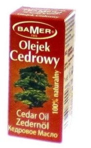 CEDROWY 100% NATURALNY OLEJEK ETERYCZNY BAMER 7 ML