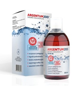 ARGENTUM 200 SREBRO KOLOIDALNE 50PPM 500ML TONIK