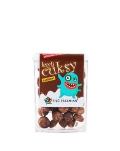 CUKSY KAROBOWE CUKIERKI Z KSYLITOLEM BEZGLUTENOWE