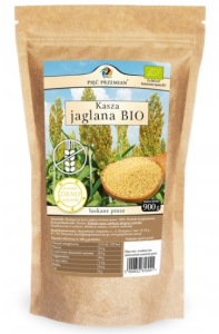 KASZA JAGLANA BIO BEZGLUTENOWA 900 G PIĘĆ PRZEMIAN