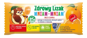 ZDROWY LIZAK MNIAM Z KSYLITOLEM POMARAŃCZOWY 6 G