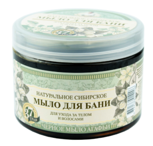 Mydło Czarne Babci Agafii do ciała i włosów 500 ml