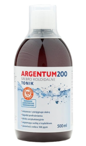 ARGENTUM 200 SREBRO KOLOIDALNE 100PPM 500ML TONIK