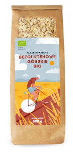 PŁATKI OWSIANE BEZGLUTENOWE GÓRSKIE BIO 500 g PIĘĆ PRZEMIAN