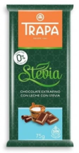 CZEKOLADA MLECZNA ZE STEVIĄ BEZ CUKRU TRAPA BEZGLUTENOWA 75 g