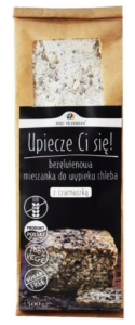 MIESZANKA CHLEBA BEZGLUTENOWEGO Z CZARNUSZKĄ 500 G PIĘĆ PRZEMIAN