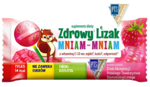 ZDROWY LIZAK MNIAM Z KSYLITOLEM I STEWIĄ MALINA