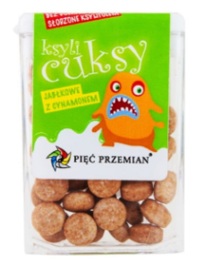 CUKSY JABŁKO Z CYNAMONEM - CUKIERKI BEZCUKROWE Z KSYLITOLEM 13 g