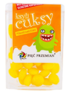 CUKSY POMARAŃCZOWE - CUKIERKI BEZCUKROWE Z KSYLITOLEM 13 g