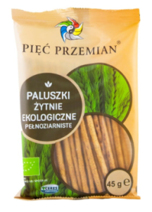 PALUSZKI ŻYTNIE EKOLOGICZNE-PEŁNOZIARNISTE 45G PIĘC PRZEMIAN 