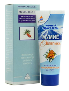 MUMIO-PLUS R KREM-BALSAM DO MASAŻU Z EKSTRAKTEM MUMIO I OLEJEM ROKITNIKOWYM 75ml REMEDIUM