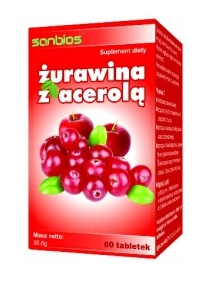 SANBIOS żurawina z aceroloą 60 tabletek.png