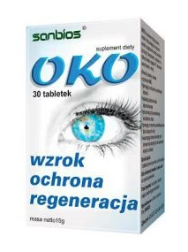 SANBIOS OKO BORÓWKA ACEROLA ZMĘCZONE OCZY 30 TABLETEK
