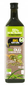 BIO OLEJ Z PESTEK DYNI ZIMNOTŁOCZONY BIG NATURE 250 ML