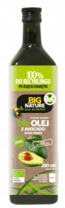 BIO OLEJ Z AWOKADO ZIMNOTŁOCZONY BIG NATURE 250 ML