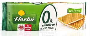 Florbu wafle nadziewane śmietankowe bez cukru 160g