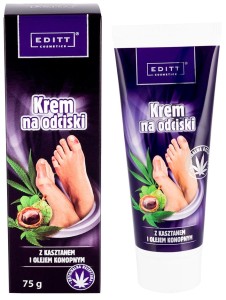 EDITT krem na odciski kasztan olej konopny 75g