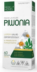 Medica Herbs piwonia 600 mg 60k wzmocnienie