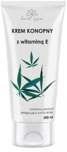 Krem konopny z witaminą E 200 ml Kwiat życia