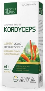 Medica Herbs kordyceps odporność wątroba 600 mg