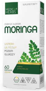Medica Herbs moringa wyciąg 650 mg 60k energia