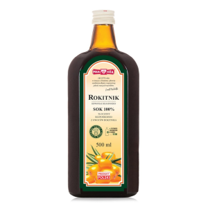 Sok z rokitnika tłoczony NFC 500 ml Polska Róża 