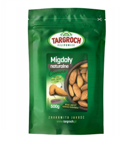 Migdały naturalne ciemne 500g Targroch