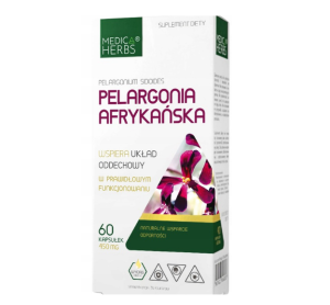 Medica Herbs pelargonia afrykańska 450 mg 60 kaps