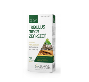 Medica Herbs tribulus maca żeń szeń 60 kapsułek