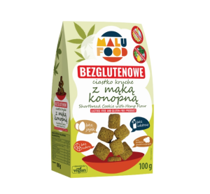MALU CIASTKA KRUCHE Z KONOPIĄ BEZ CUKRU GLUTENU